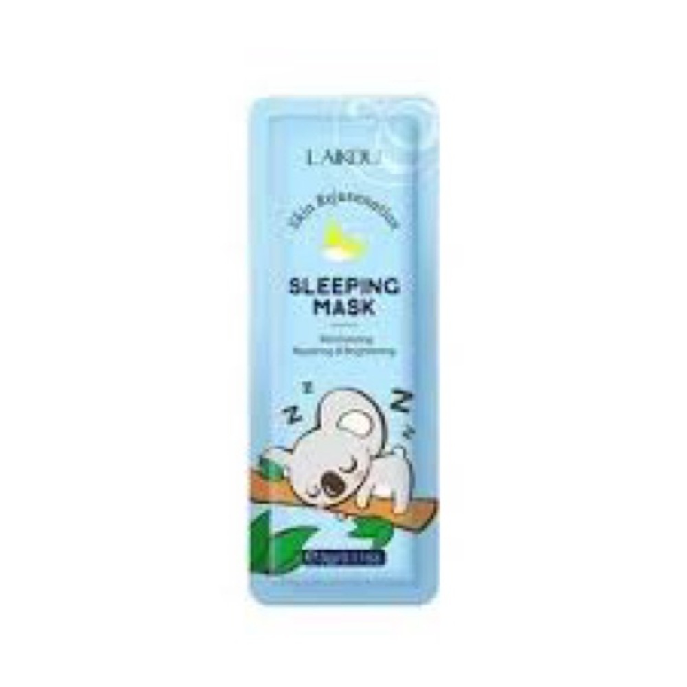 Sleeping Mask with Koala Design in Light Blue